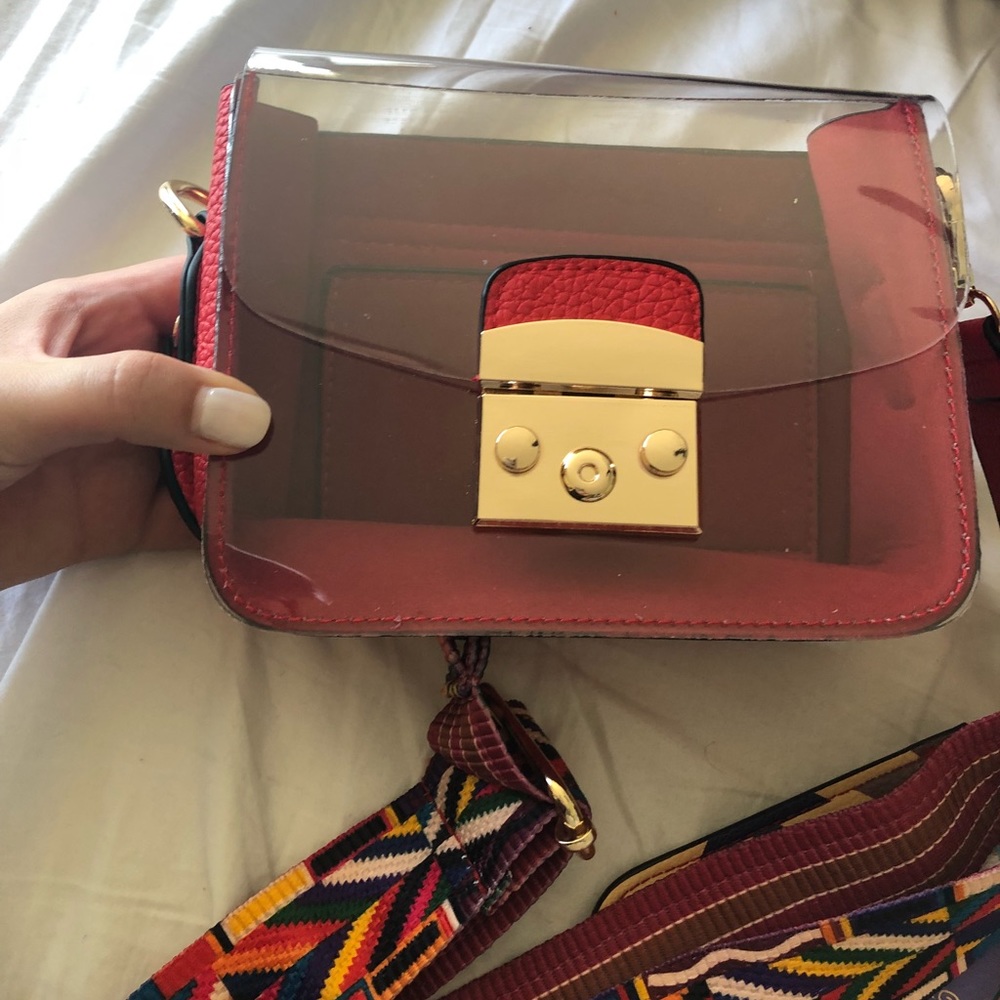 Small clear bag with boho strap - Picture 6 of 8